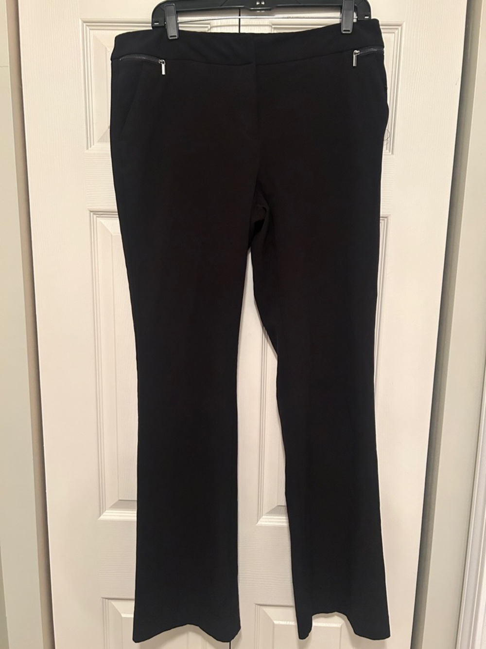 New York & Company Black Mis-Rise bootcut pants  with Zip Pockets